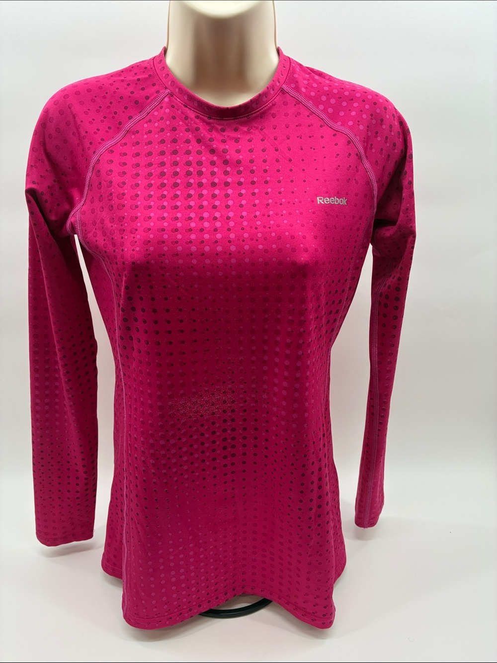 Reebok Women's Magenta Long-Sleeve Performance Top